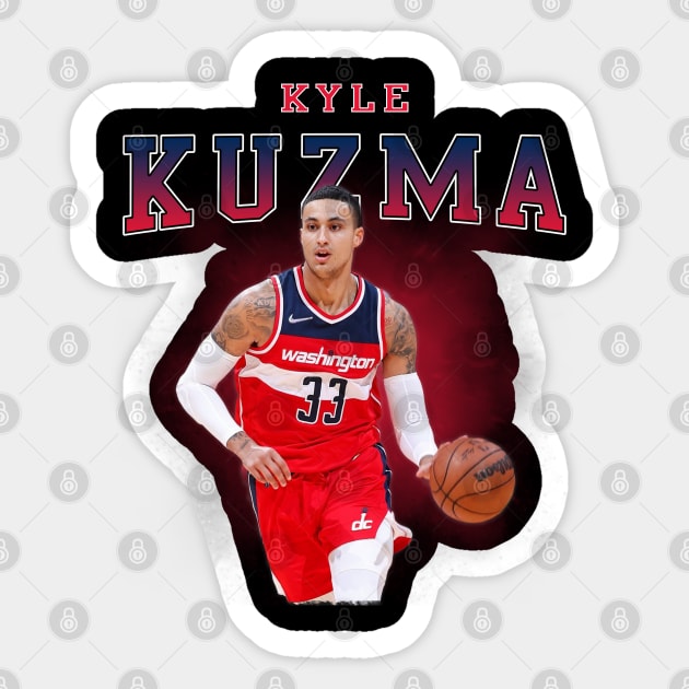 Kyle Kuzma Sticker by Bojes Art